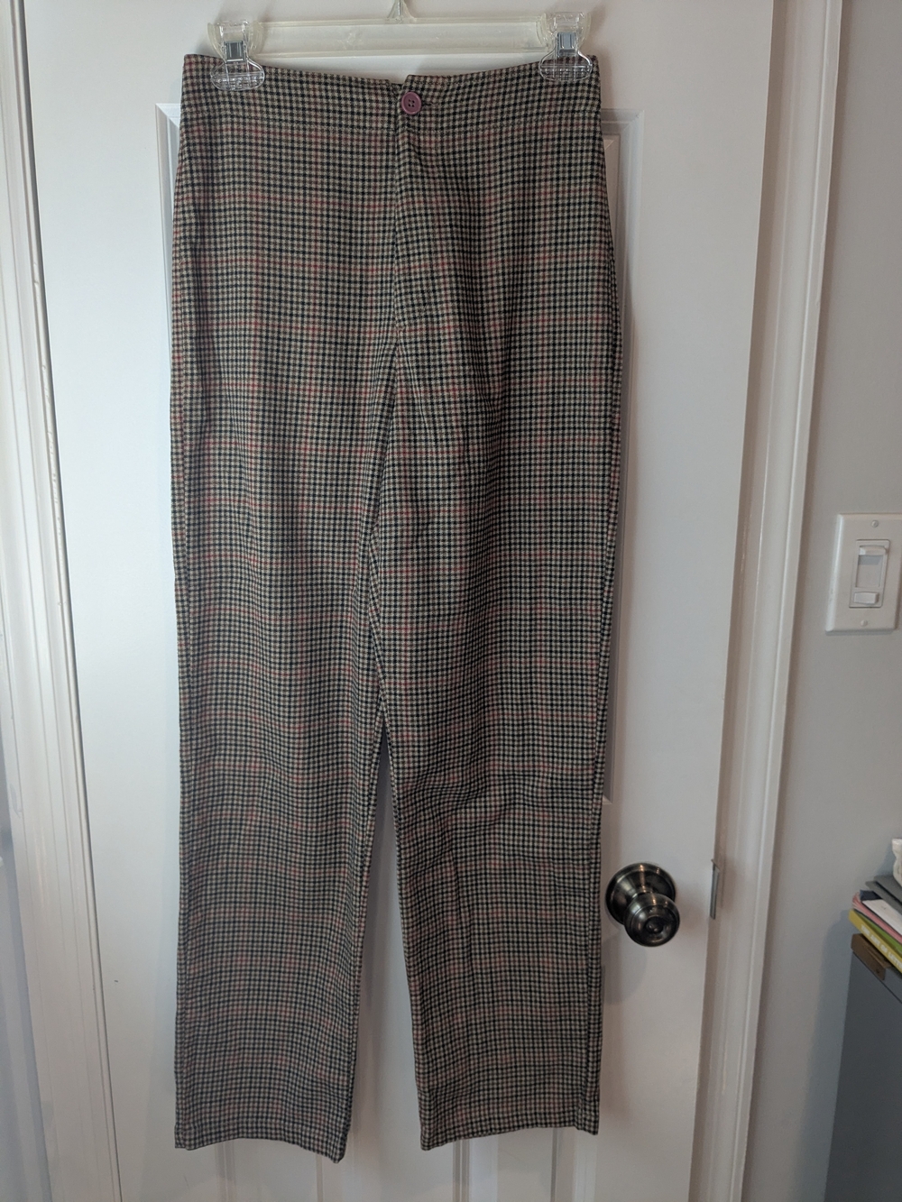 Plaid Dress Pants - Brown/Black Check